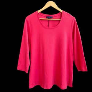 HERMAN GEIST ‎ NEW 100% Pima Cotton 3/4 Sleeve Tunic Top 3X #262